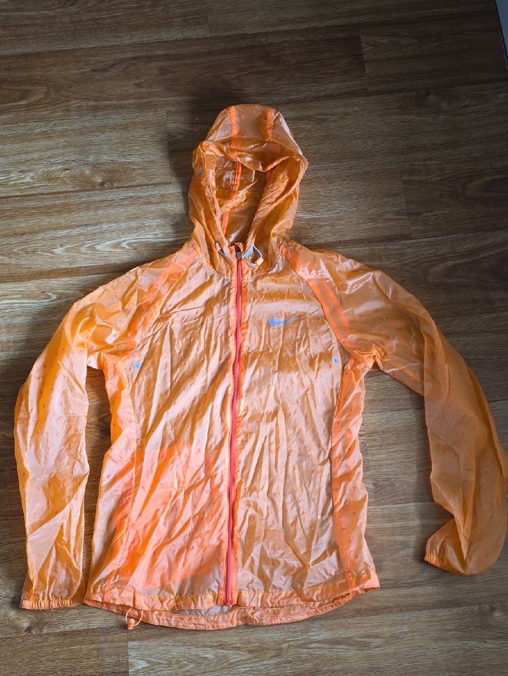Nike Running Jacket in Bright Orange with Coral Accents